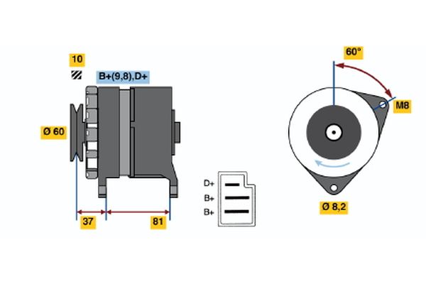 BOSCH Generátor 0986030780_BOSCH