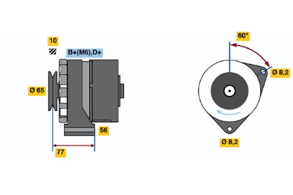 BOSCH Generátor 0986030850_BOSCH