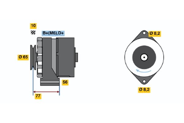 BOSCH Generátor 0986030870_BOSCH