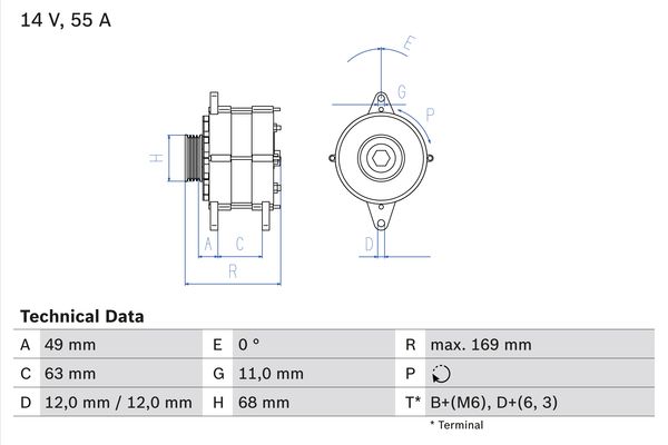 BOSCH Generátor 0986030970_BOSCH