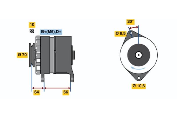 BOSCH Generátor 0986030990_BOSCH