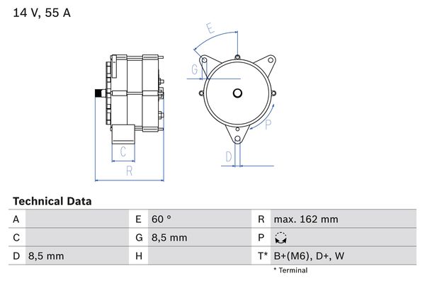 BOSCH Generátor 0986031270_BOSCH