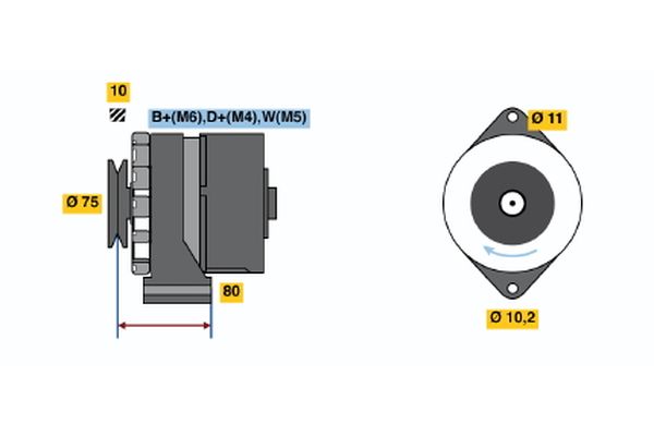 BOSCH Generátor 0986031370_BOSCH