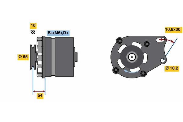 BOSCH Generátor 0986032340_BOSCH