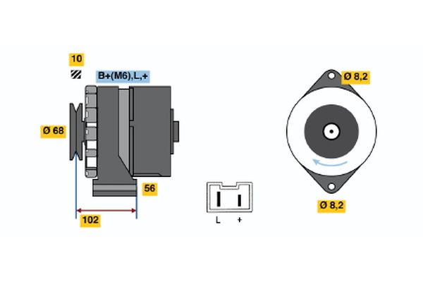 BOSCH Generátor 0986032740_BOSCH