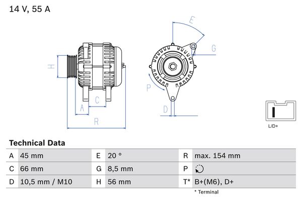 BOSCH Generátor 0986032790_BOSCH