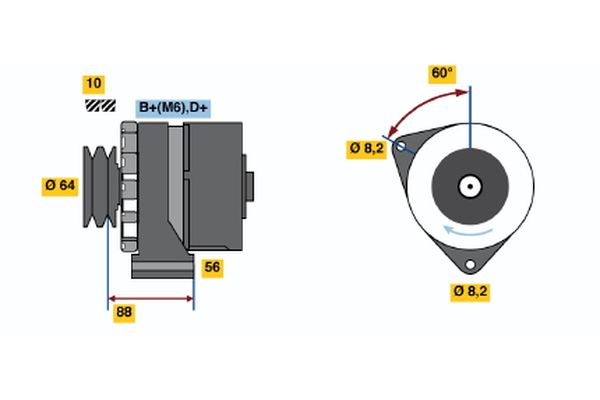 BOSCH Generátor 0986032930_BOSCH