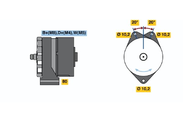 BOSCH Generátor 0986033100_BOSCH