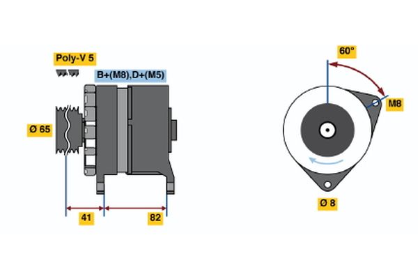 BOSCH Generátor 0986033130_BOSCH