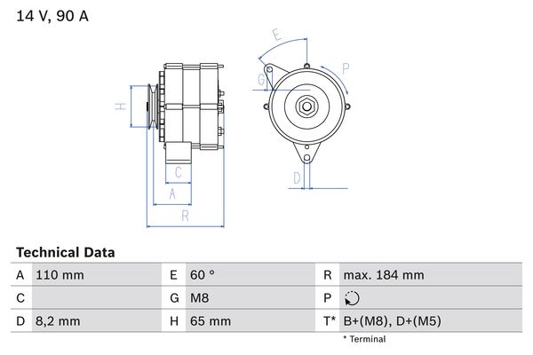 BOSCH Generátor 0986033160_BOSCH