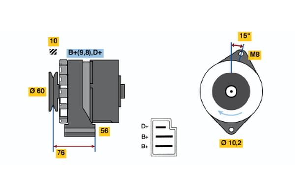 BOSCH Generátor 0986033260_BOSCH