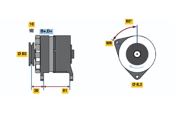 BOSCH Generátor 0986033310_BOSCH