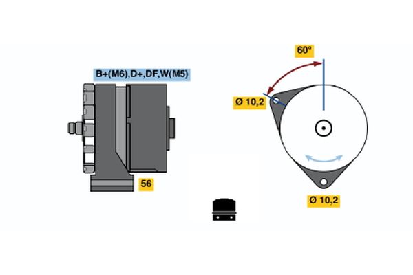 BOSCH Generátor 0986033620_BOSCH