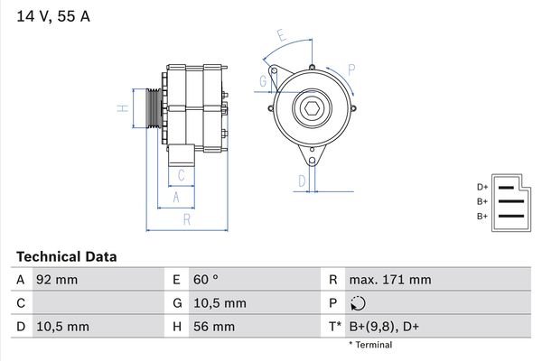 BOSCH Generátor 0986033740_BOSCH