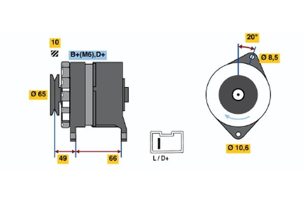 BOSCH Generátor 0986033980_BOSCH