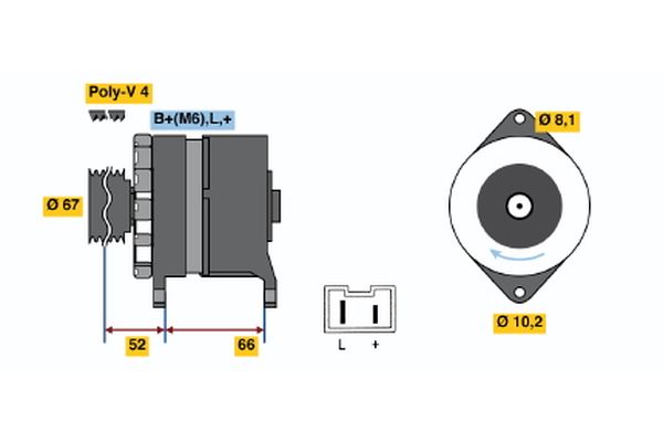 BOSCH Generátor 0986034000_BOSCH