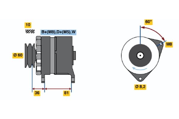 BOSCH Generátor 0986034010_BOSCH