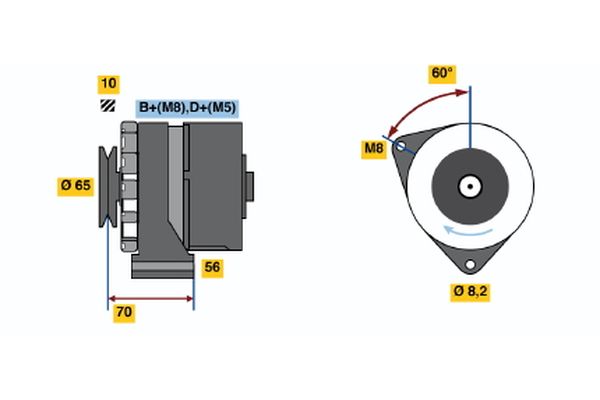 BOSCH Generátor 0986034130_BOSCH