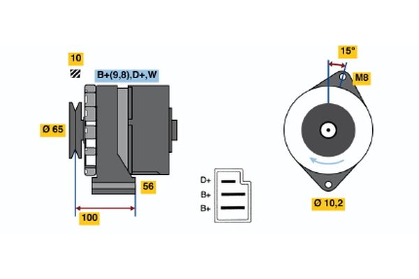 BOSCH Generátor 0986034180_BOSCH