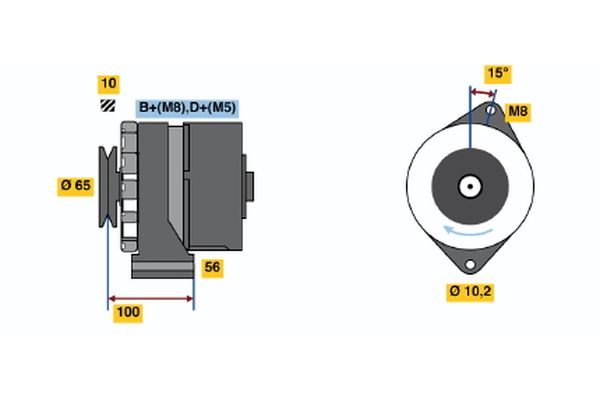 BOSCH Generátor 0986034250_BOSCH