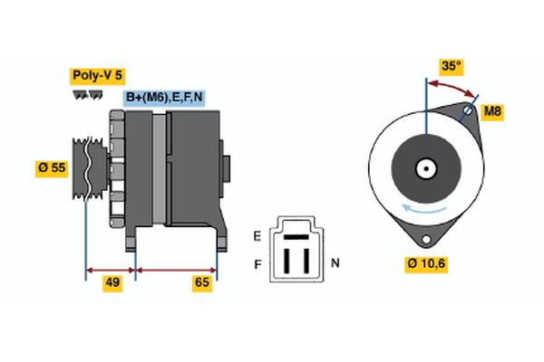 BOSCH Generátor 0986034321_BOSCH