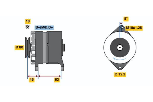 BOSCH Generátor 0986034390_BOSCH