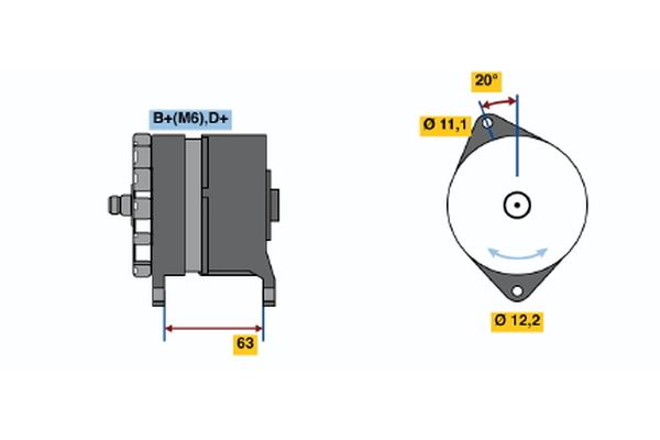 BOSCH Generátor 0986034420_BOSCH