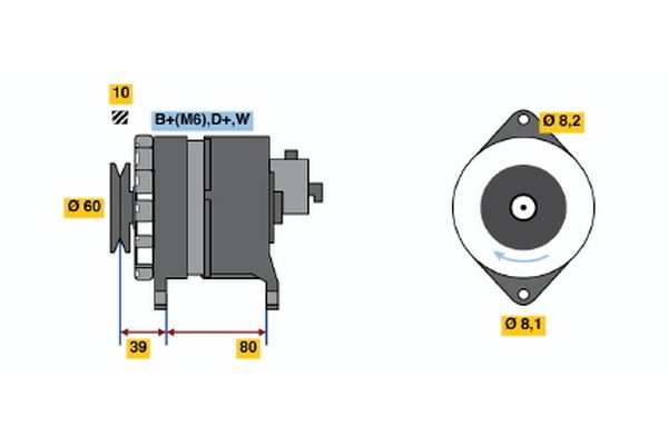 BOSCH Generátor 0986034450_BOSCH