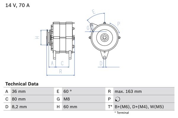 BOSCH Generátor 0986034470_BOSCH