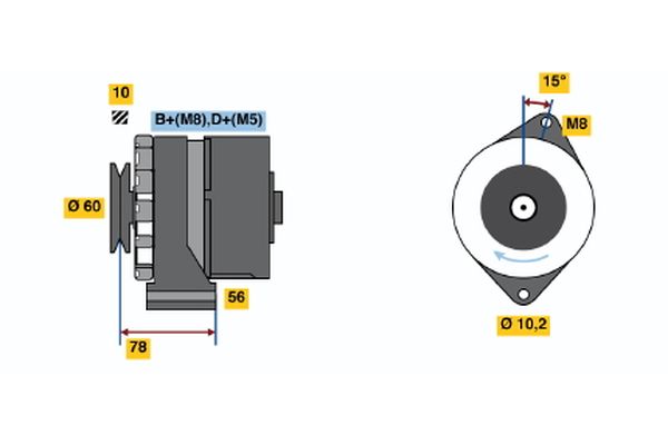 BOSCH Generátor 0986034520_BOSCH