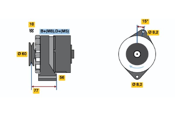 BOSCH Generátor 0986034550_BOSCH