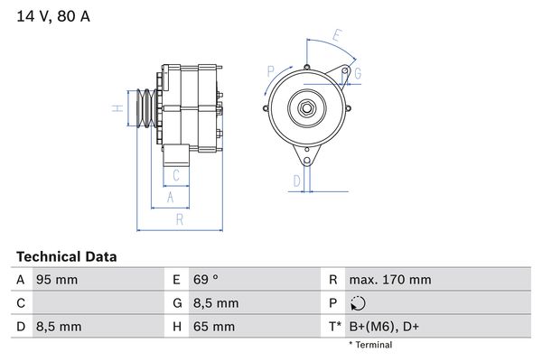 BOSCH Generátor 0986034710_BOSCH