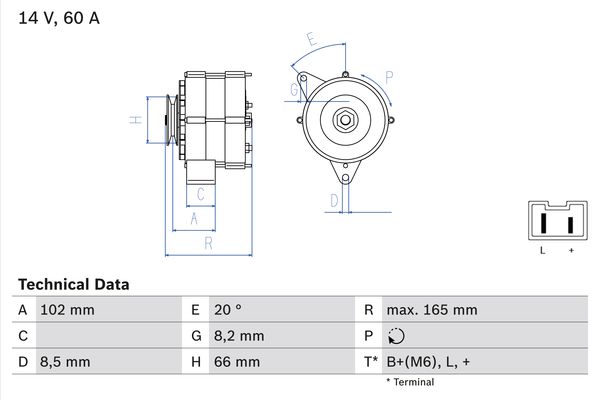 BOSCH Generátor 0986034740_BOSCH