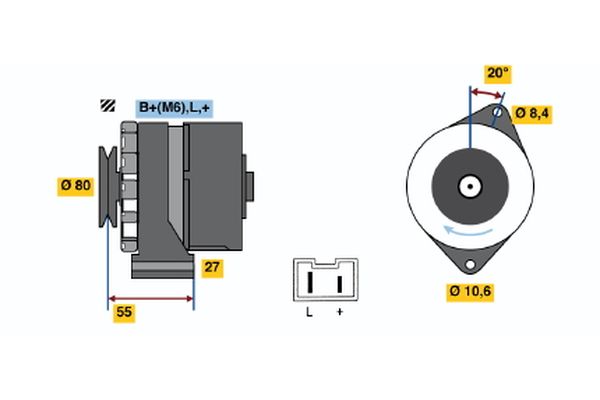 BOSCH Generátor 0986034761_BOSCH