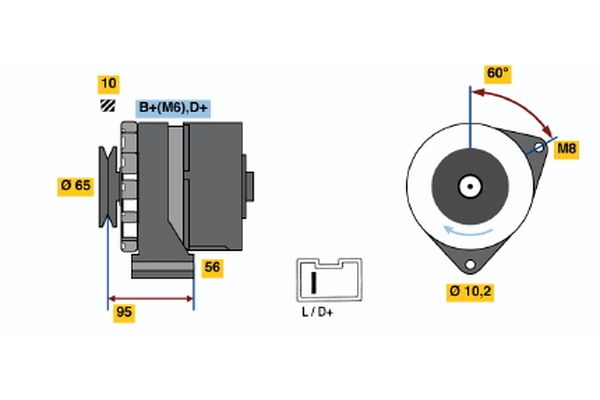 BOSCH Generátor 0986036891_BOSCH