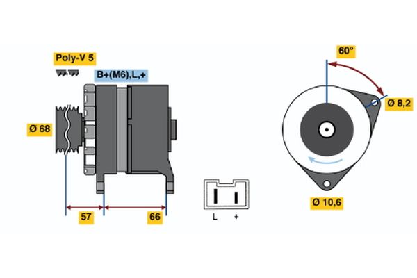 BOSCH Generátor 0986034841_BOSCH