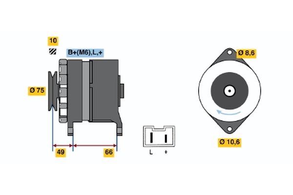 BOSCH Generátor 0986034851_BOSCH