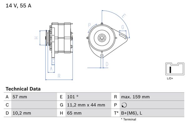 BOSCH Generátor 0986035641_BOSCH