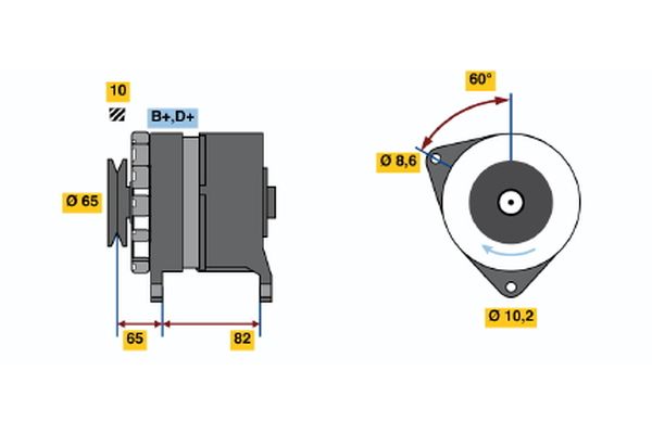 BOSCH Generátor 0986035670_BOSCH