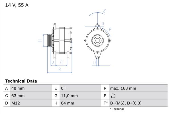 BOSCH Generátor 0986035760_BOSCH