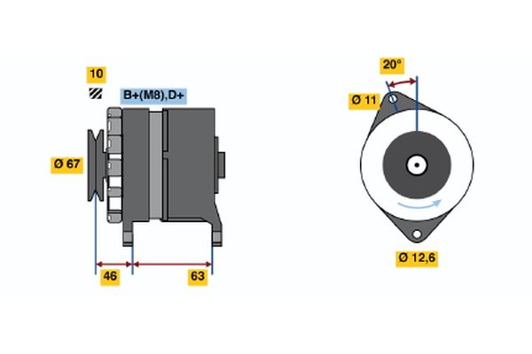 BOSCH Generátor 0986035770_BOSCH