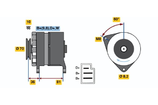 BOSCH Generátor 0986036010_BOSCH