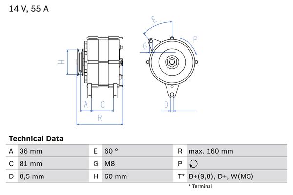 BOSCH Generátor 0986036020_BOSCH