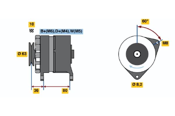 BOSCH Generátor 0986036041_BOSCH