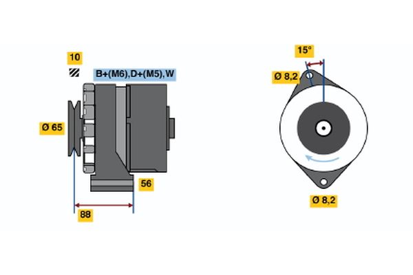 BOSCH Generátor 0986036250_BOSCH