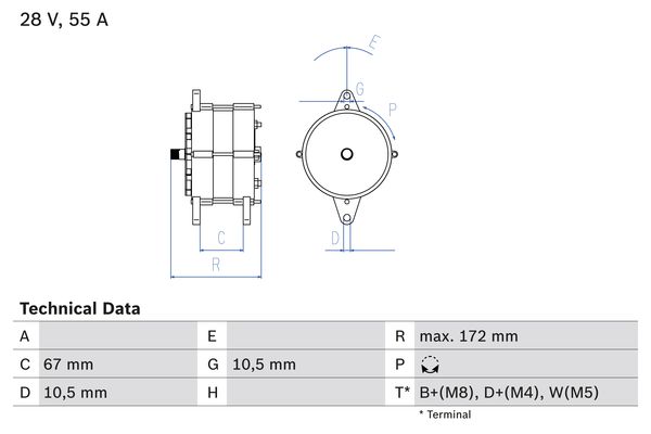 BOSCH Generátor 0986036280_BOSCH