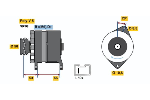 BOSCH Generátor 0986036480_BOSCH