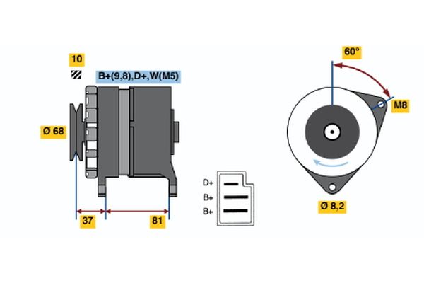 BOSCH Generátor 0986036561_BOSCH