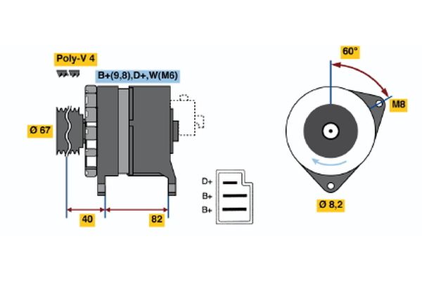 BOSCH Generátor 0986036581_BOSCH