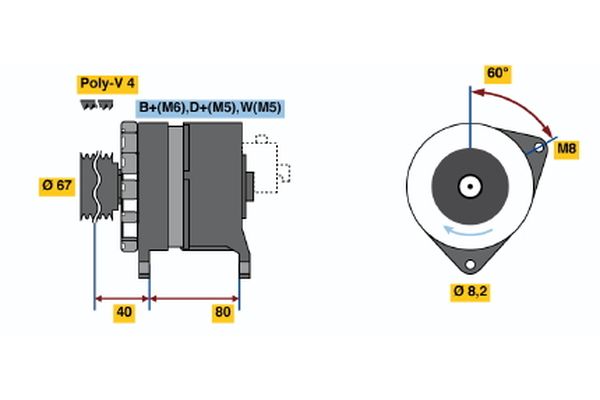 BOSCH Generátor 0986036631_BOSCH